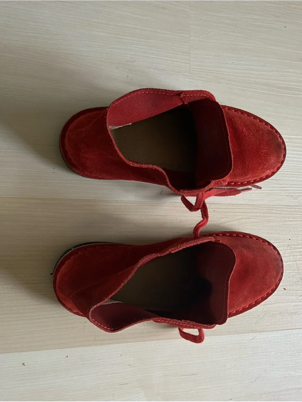 Crewcuts Red Suede Boys Dress Chukka Shoes